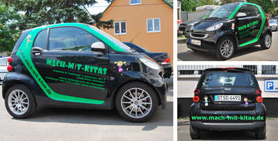 Autobeschriftung Machmit-Kitas